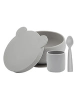 Coffret bol tasse cuillère Gris Minikoioi